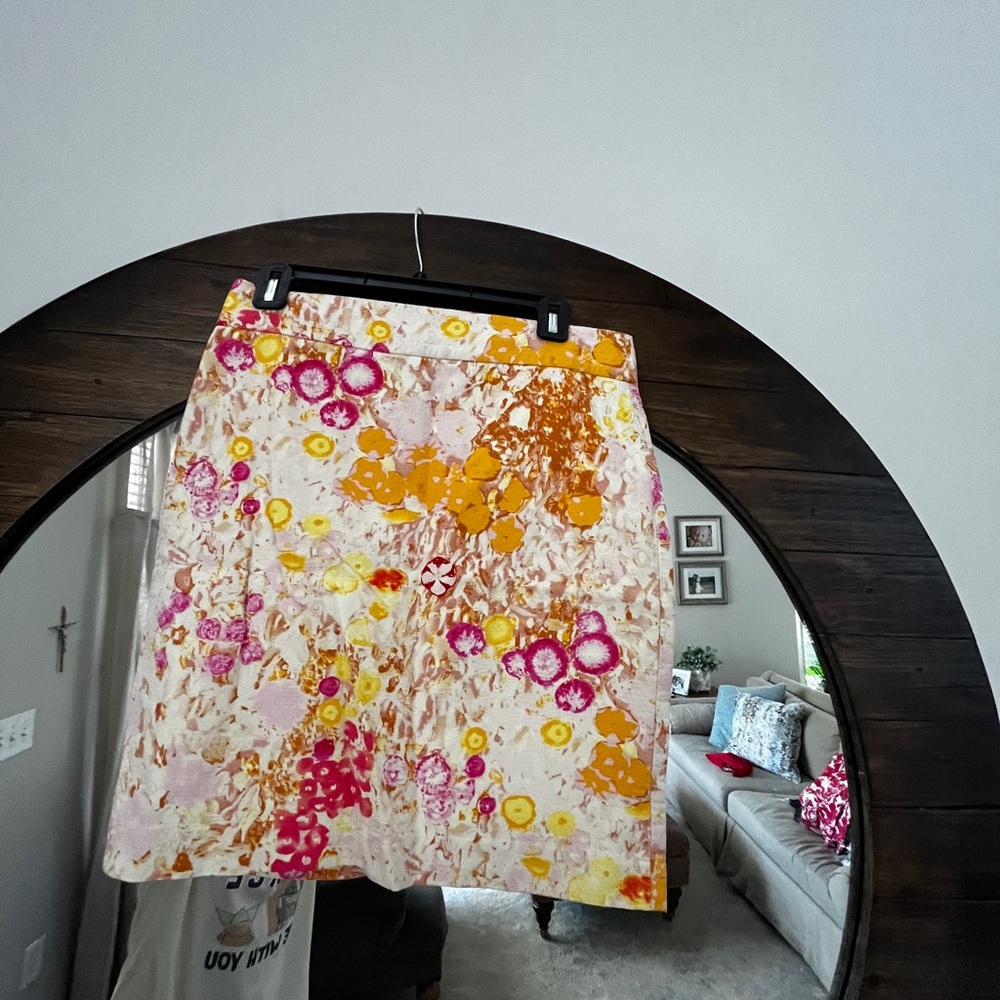Jcrew Floral Skirt
